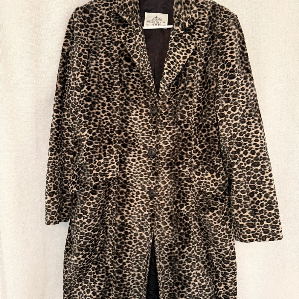Vintage Leopard Overcoat